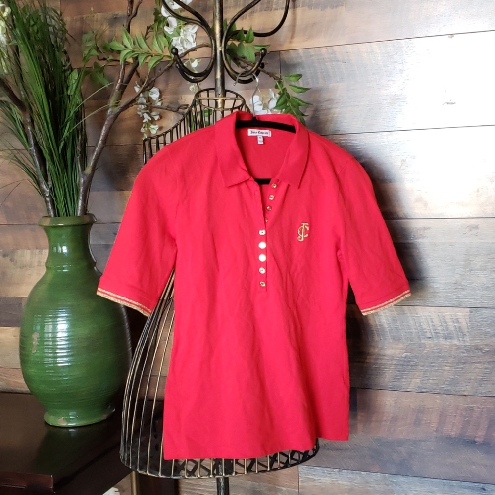 Red polo juicy couture size M